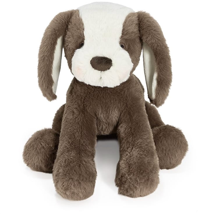 Bunnies By The Bay knuffel Hond - knuffeldier - geborduurde details - 41 cm - Cacao