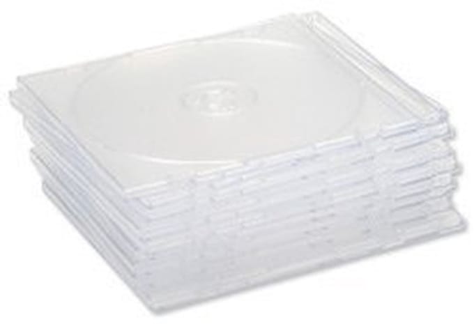 Dailygoods- Slimline Hüllen - CD Hoesjes - Jewel Case - Transparant - Opbergmap - Pack 100 - Slank Ontwerp
