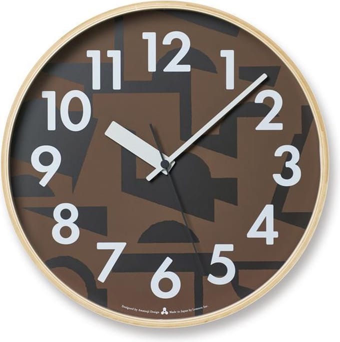 Lemnos Houten Wandklok Bruin