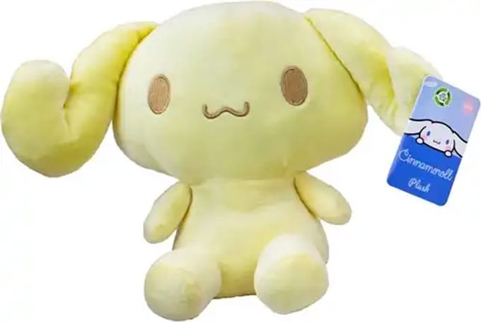 Cinnamoroll (Geel) Hello Kitty Pluche Knuffel 25 cm