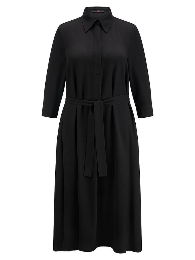 Jurk 7/8-mouwen Van Emilia Lay zwart