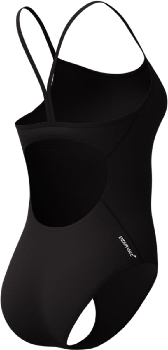 Speedo Dames Badpak Endurance+ Logo Thin Strap Zwart/Wit