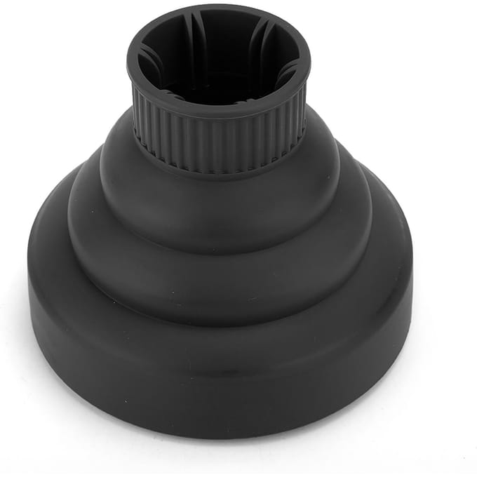 Diffuseur Professionnel Pliable pour Sèche-Cheveux Couvercle Diffuseur Sèche-Cheveux Coiffure Couvercle Vent (Noir)