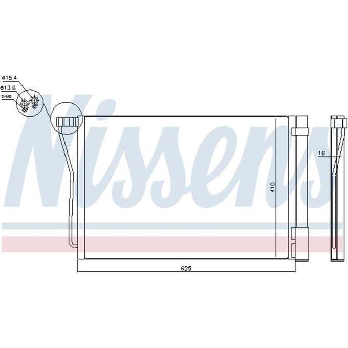 Condensator, airconditioning NISSENS 940418
