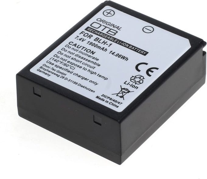 Accu voor Olympus BLH-1 1900mAh 7.4V