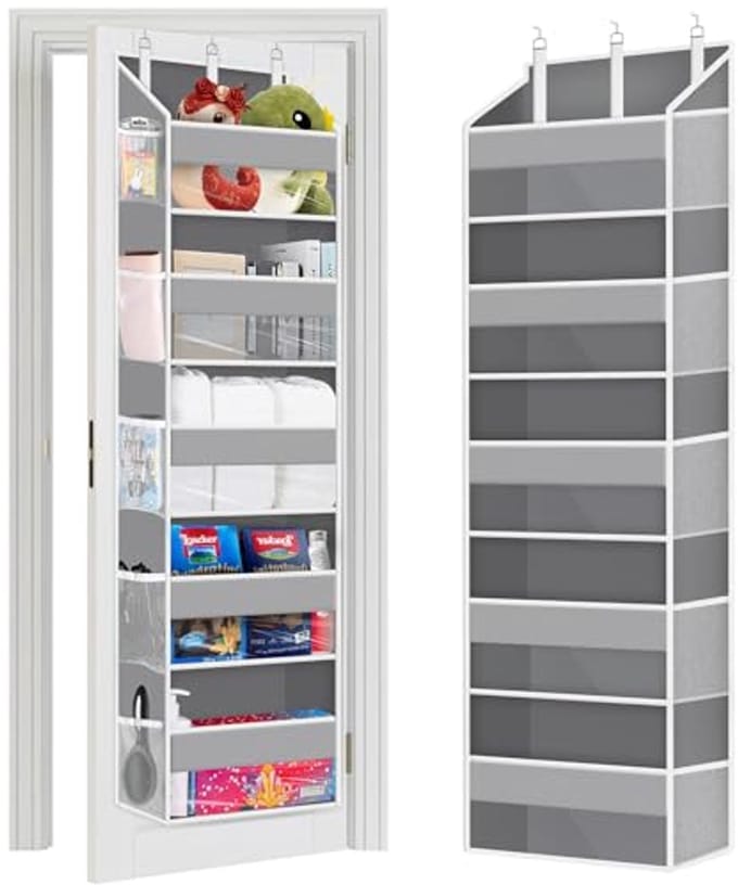 Hangorganizer met 5 Vakken voor Badkamer en Camping - Ruimtebesparende Deurorganizer