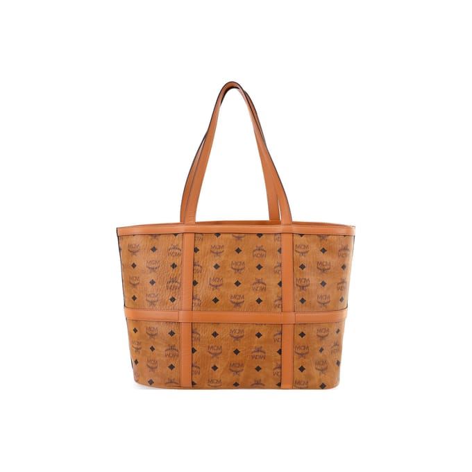 MCM Sac Cabas Delmy Monogramme Visetos Cuir Sacs Cabas Femme Marron Cognac MWPBSER01CO001 Basic Set (Bag+Dust Bag) brown