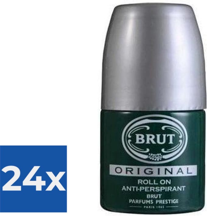 Brut Deo Roll-on - Original - GLAS - 50ml - Voordeelverpakking 24 stuks