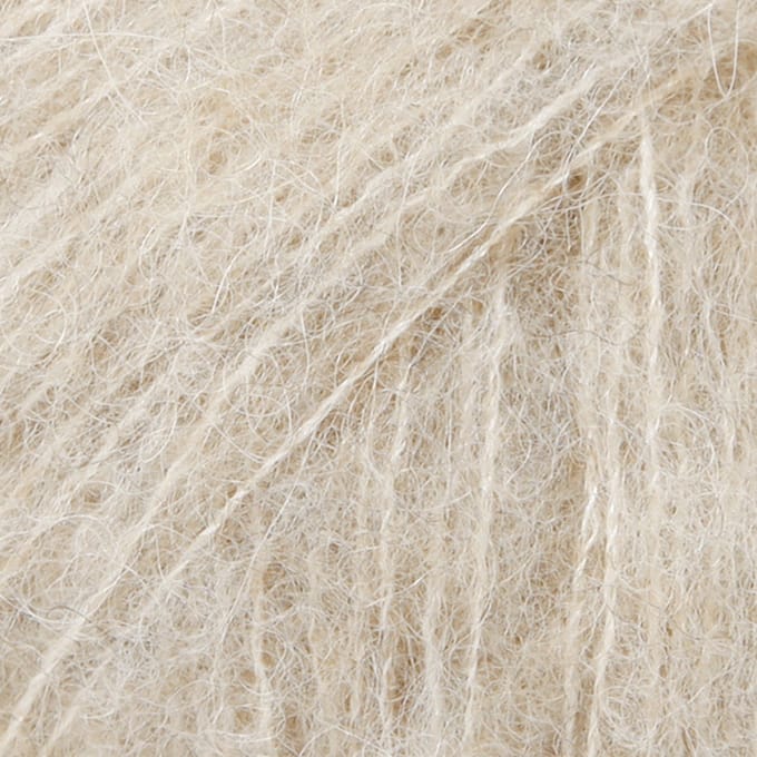 DROPS Brushed Alpaca Silk Uni Colour - 04 lichtbeige - Wol Garen