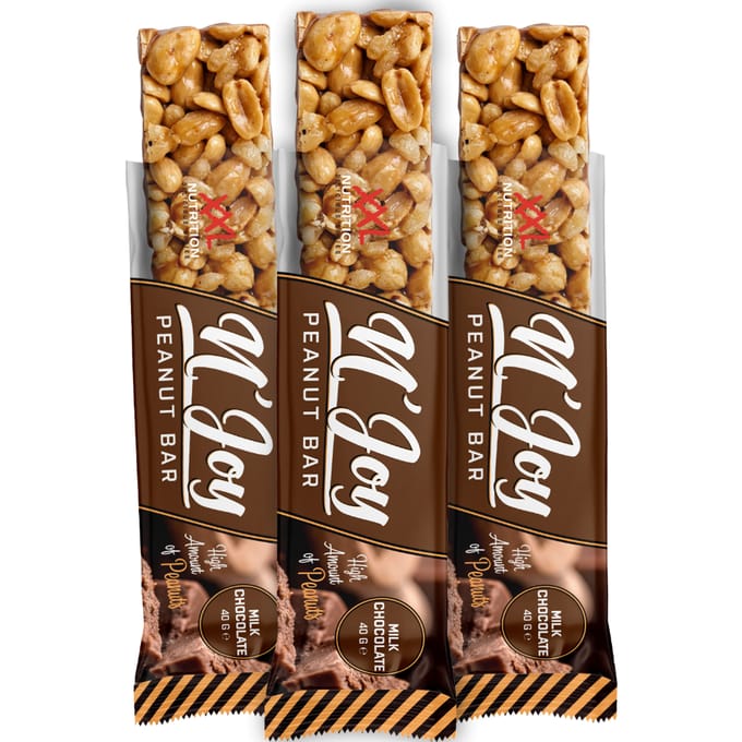 XXL Nutrition N'Joy Nuts Bar Pinda - Melk Chocolade 1 reep (40 gram)