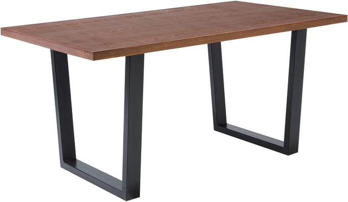 AUSTIN - Eettafel - Donkere houtkleur - 90 x 160 cm - MDF