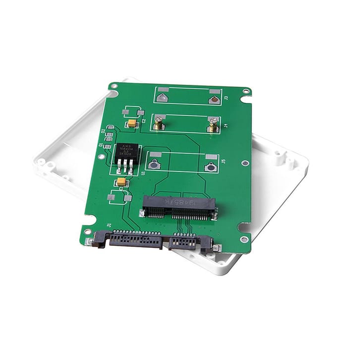 Boîtier mSATA vers SATA adaptateur mSATA vers 2.5 SATA convertisseur de disque dur SSD vers carte SATA 3.0 avec noir