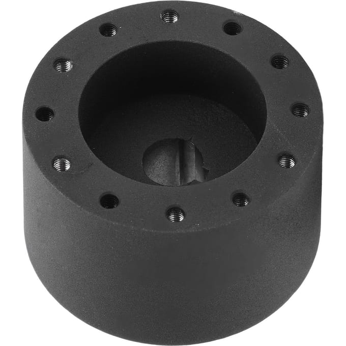 Boot Stuurwiel 6 Gats Naafadapter 34 Inch Keilbaan Metaal Sterke Structuur Marine Naafadapter black