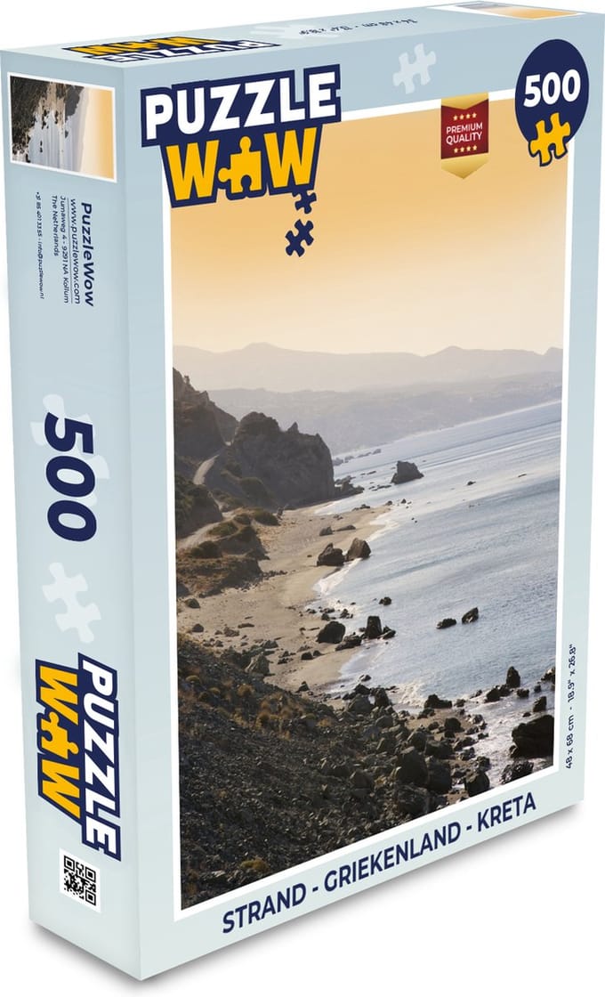Puzzel Strand - Griekenland - Kreta - Legpuzzel - Puzzel 500 stukjes