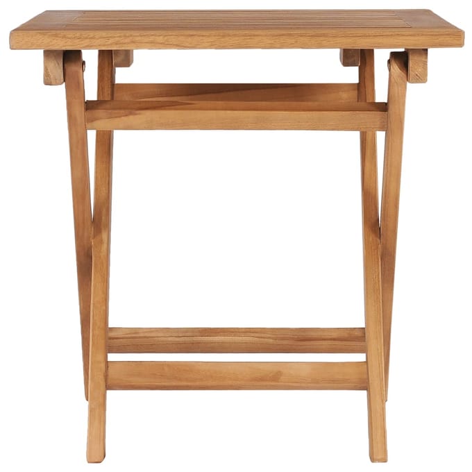 vidaXL - Tuintafel - inklapbaar - 45x45x45 - cm - massief - teakhout