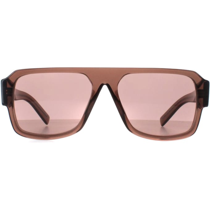 Prada PR22YS 17O60B transparant bruin lichtbruine zonnebril