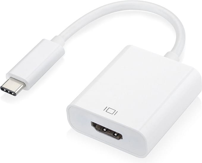 USB-C naar HDMI Adapter - 4K Beeldkwaliteit - Geschikt voor MacBook, iPad Pro, iPad Air, iPhone 15/16/17 en Meer