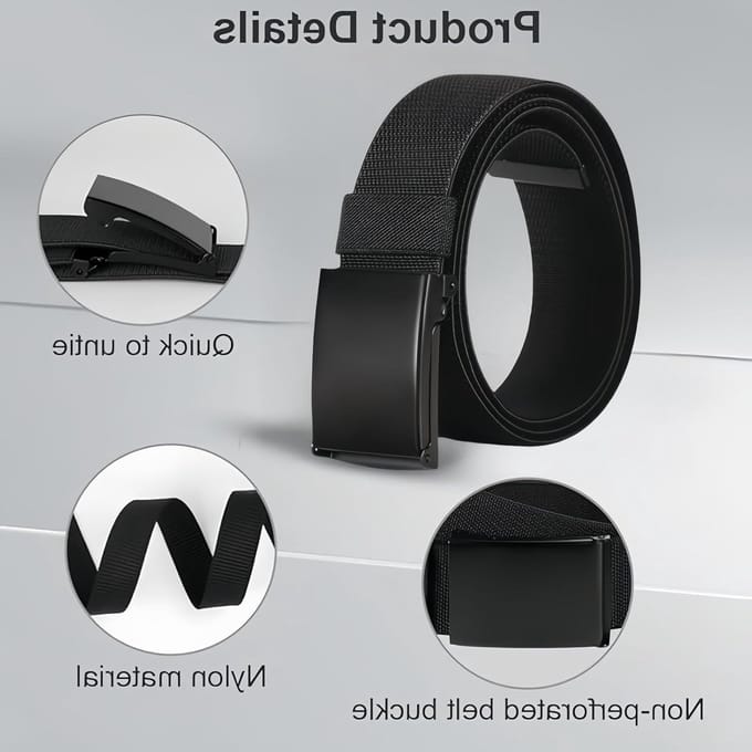 Verstelbare Nylon Canvas Riem met Snelsluiting, Ideaal voor Vliegreizen, Duurzaam en Comfortabel, 125cm