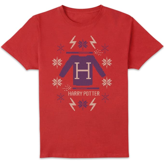 Harry Potter Christmas Sweater t-shirt - Rood - M