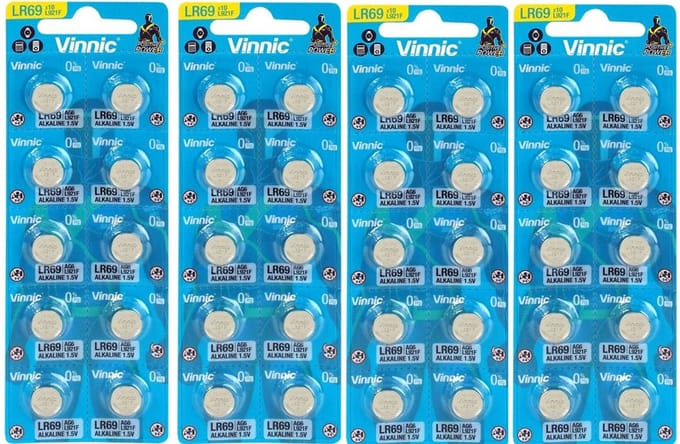 Alkaline speciaalbatterij Vinnic G6 / AG6 / LR920 / LR69 / Alkaline Knoopcel Batterij 40 Stuks