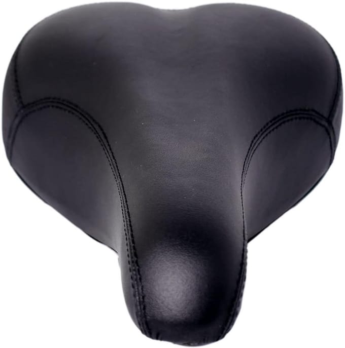Comfortabel Fietszadel met Spiraalvering Heren Zwart