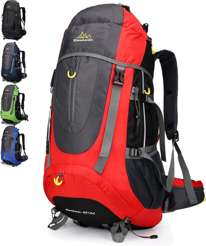 70 l trekkingrugzak, campingrugzak, grote rugzak