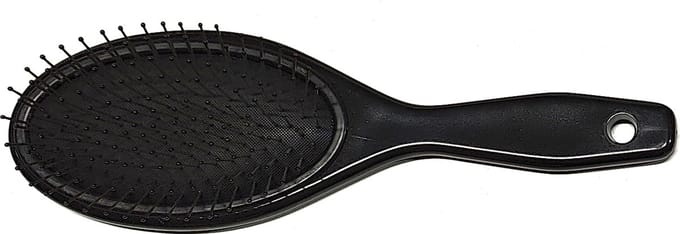 Rojafit - Pneumatische Haarborstel - Zwart - Afmeting: 21 cm. Lang x 6,5 cm. Breed