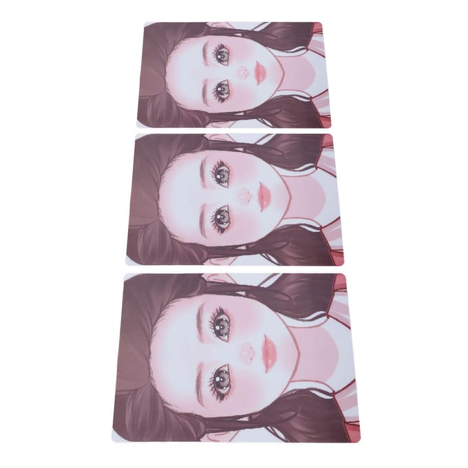 3 stuks Make-up Schilderen Oefenbord Herbruikbaar Schilderoefening Sjabloon Podium Make-up Tool voor Thuis white