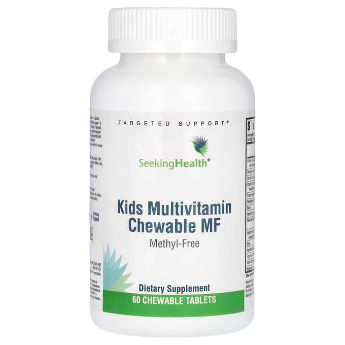 Seeking Health, kauwbare kindermultivitamine MF, 60 kauwtabletten
