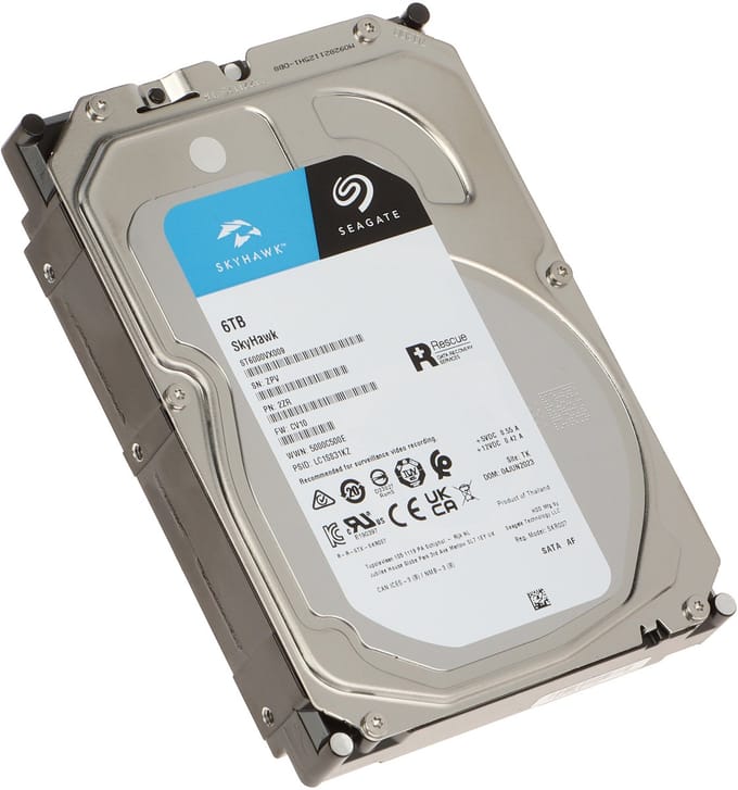 Seagate SkyHawk - Interne Harde Schijf - 6TB - 24/7 Betrouwbaar - CCTV Optimalisatie