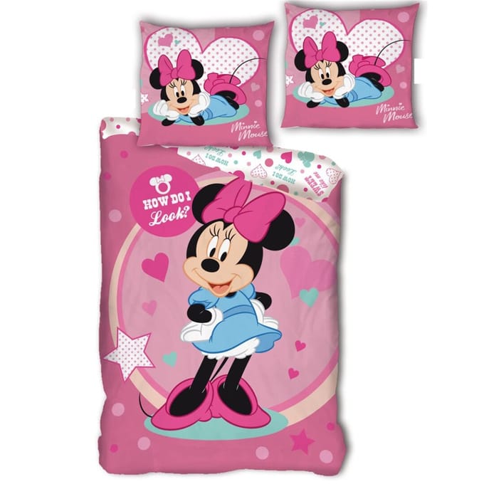 Disney Minnie Mouse Dekbedovertrek How do I Look?- 140 x 200 cm - Polyester