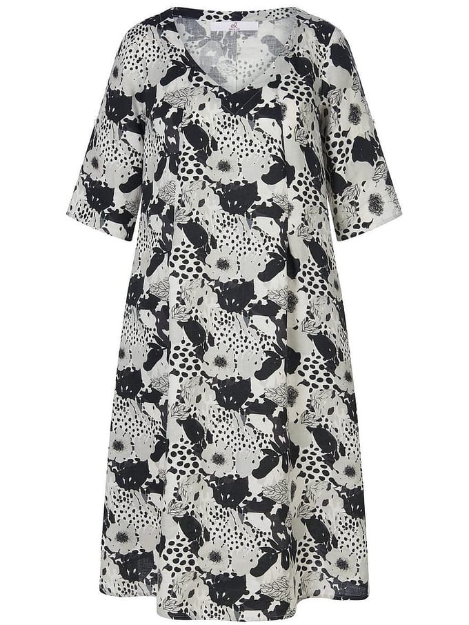 Jurk V-hals Van Anna Aura beige