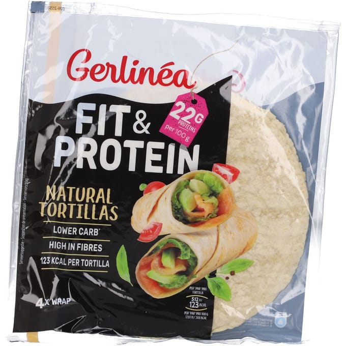 Gerlinéa Fit & Protein Natural Tortillas 4x40 Voeding
