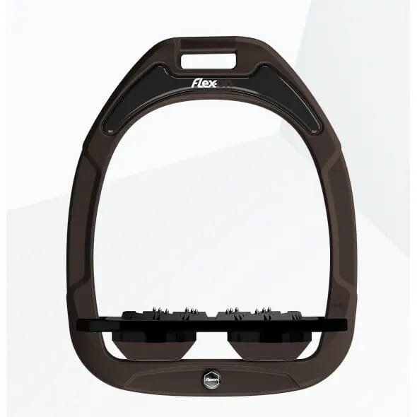 Ultra Grip Plat Steunbeugels Bruin/Zwart/Bruin Flex-On Green Composite