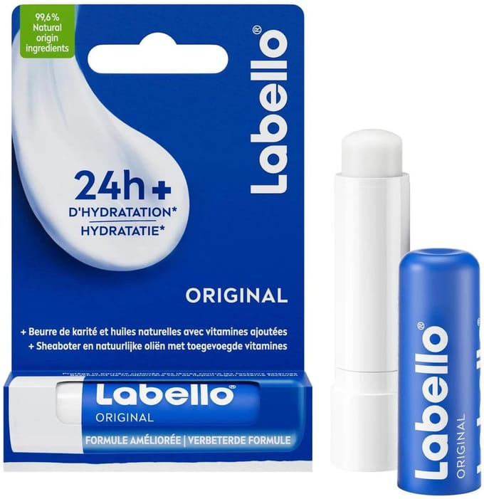 labello original 1 stuks lippenbalsem - lipbalsem - blauw - 4,8 gram - stick