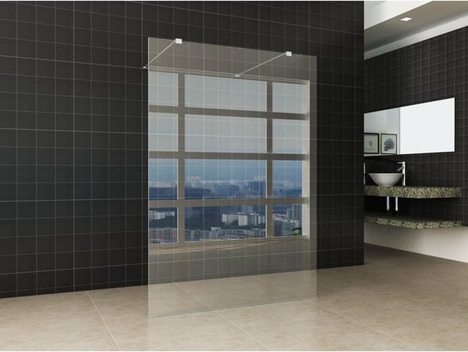Wiesbaden Free inloopdouche vrijstaand 140x200cm NANO coating glas