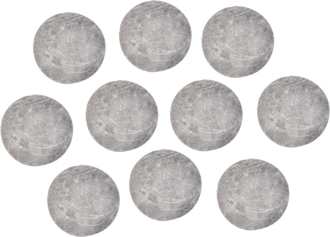 Rayher Magneten rond - zelfklevend - grijs - 6x stuks - D10 mm - hobby magneetjes