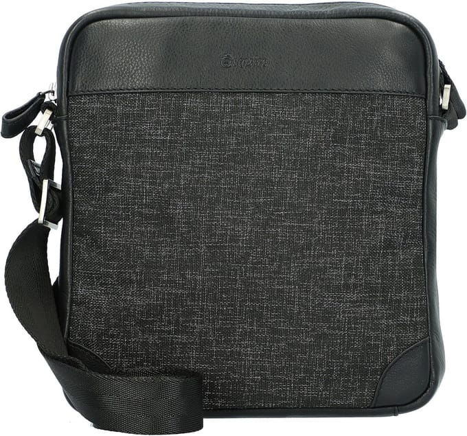 Esquire schoudertas Recycled Life Crossbody Bag Anthracite antraciet