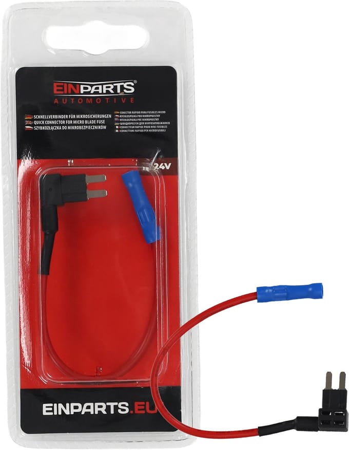 Einparts Micro2 Zekeringadapter Voor Autocamera's En Gps 12V 24V