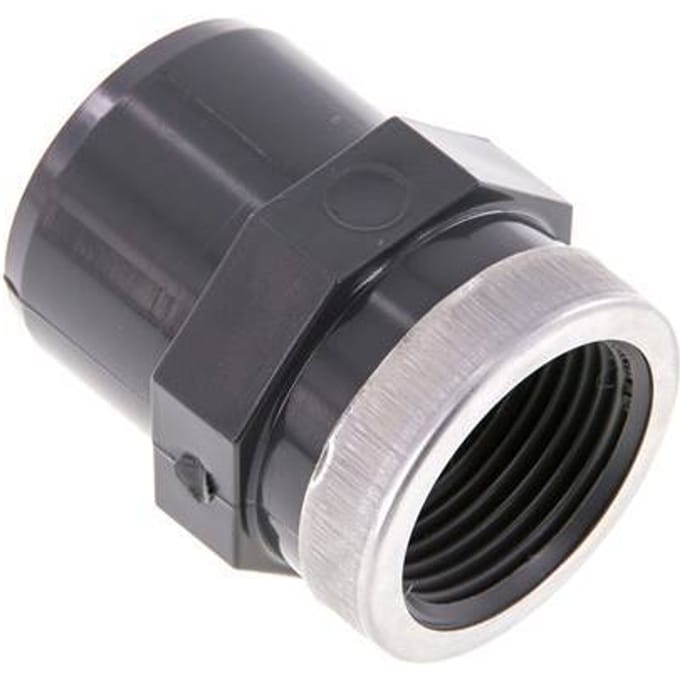 Pvc-Fitting Lijmmof Man 40mm x Binnendraad Rp 1'' [2 Stuks]
