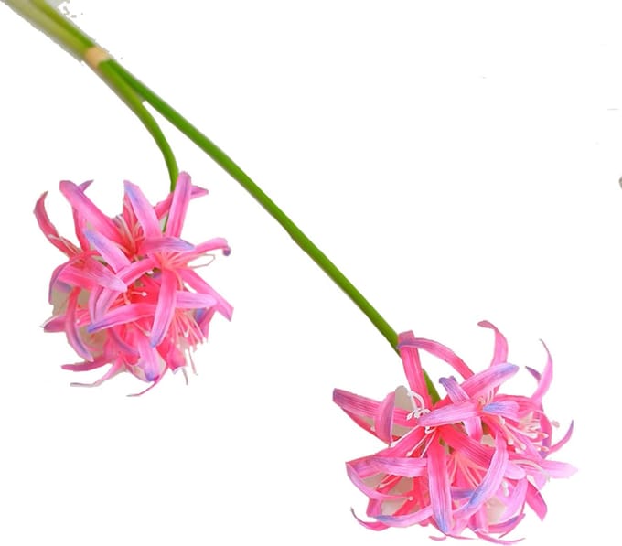 Steelbloem - kunstbloem lelie 2 bloemig 34 cm roze