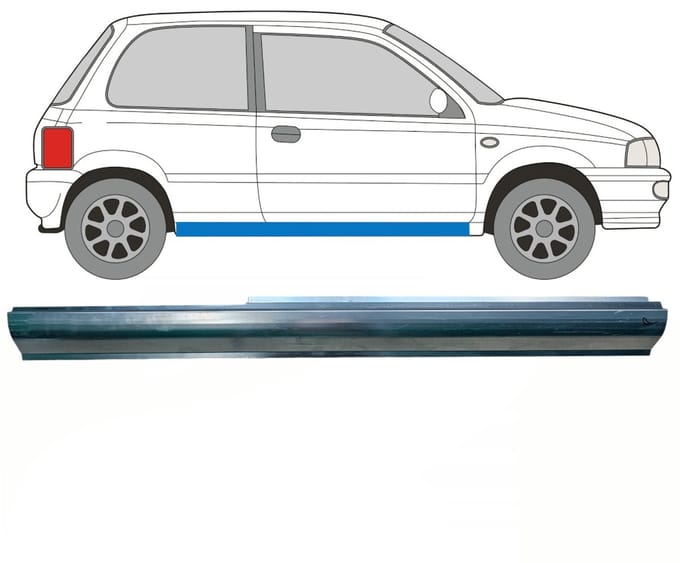 Reparatie dorpel voor Suzuki Alto 1994-2002 / Rechts
