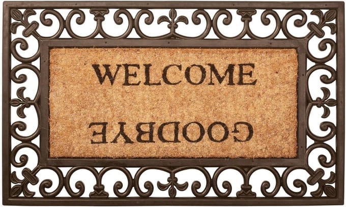 Esschert Design Deurmat Welcome/Goodbye rubber RB12