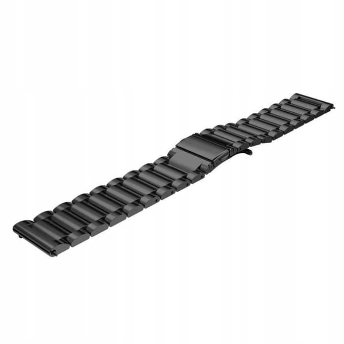 Spacecase Horlogeband Rvs 20Mm Zwart Voor Apple Watch