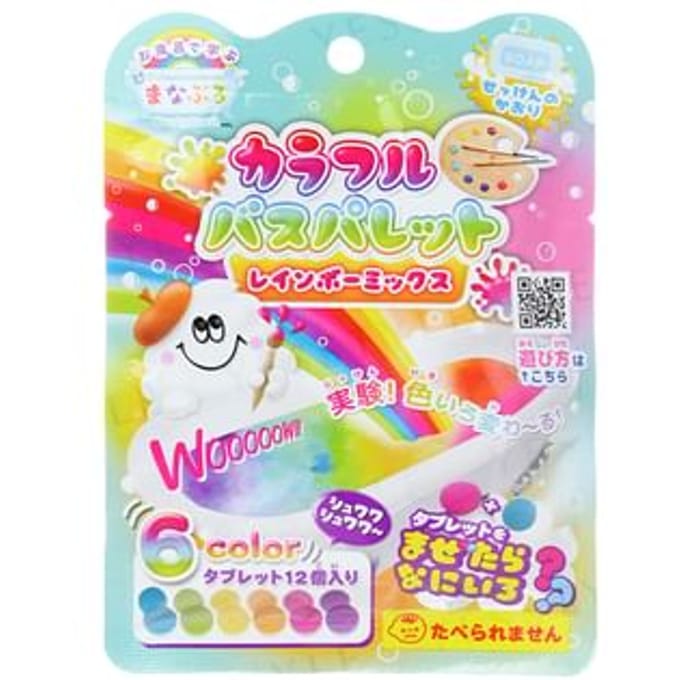 MANABURO - Colorful Bath Palette Rainbow Mix 12 pcs