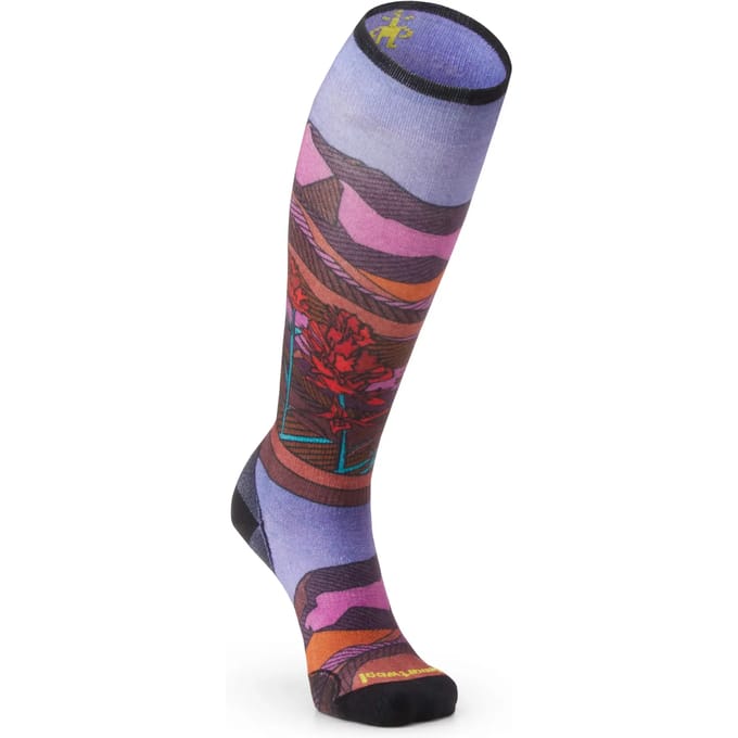 Ski sokken voor dames Smartwool Zero Cushion Floral Field