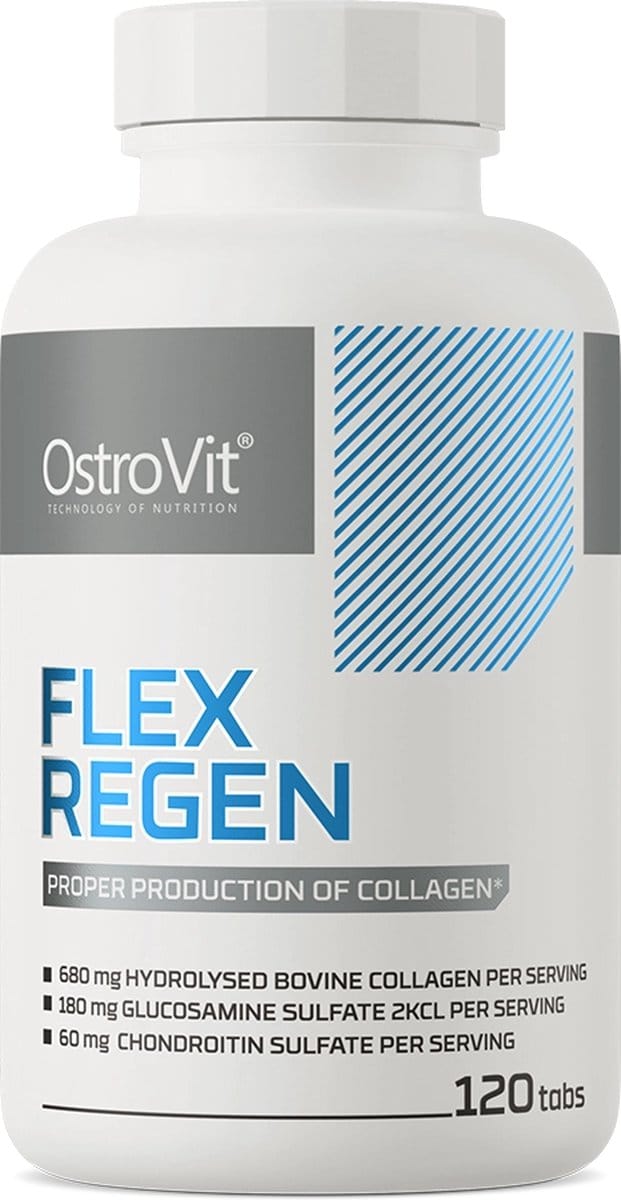 OstroVit Flex Regen – Voedingssupplement – Gewrichten & Collageen – 120 Tabletten