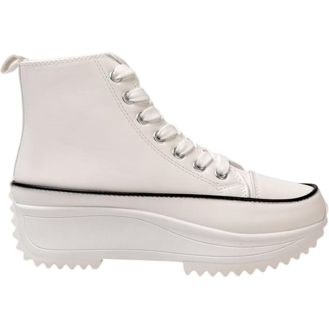 Firetrap Dames Platform Hoogtop Sneakers (Wit)