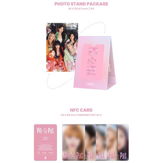 woo!Ah! 4e Single Album 'Pit-a-Pat' (Poca ver.) black