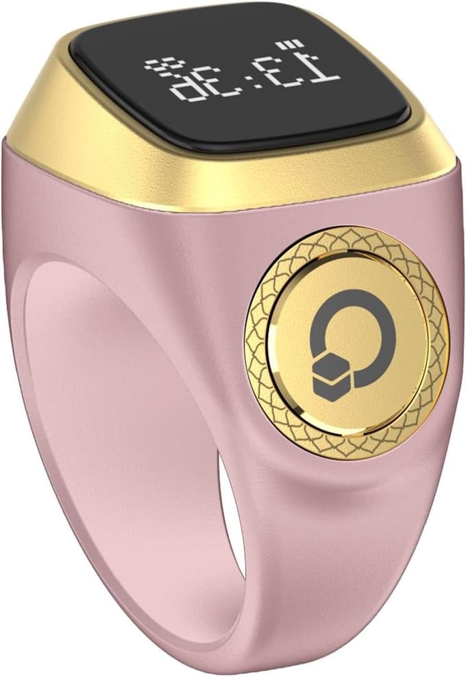 Digitale Teller Ring - Slimme Tally Clicker - Dagelijkse Tellen - Oplaadbaar Display - 20 mm - Zwart